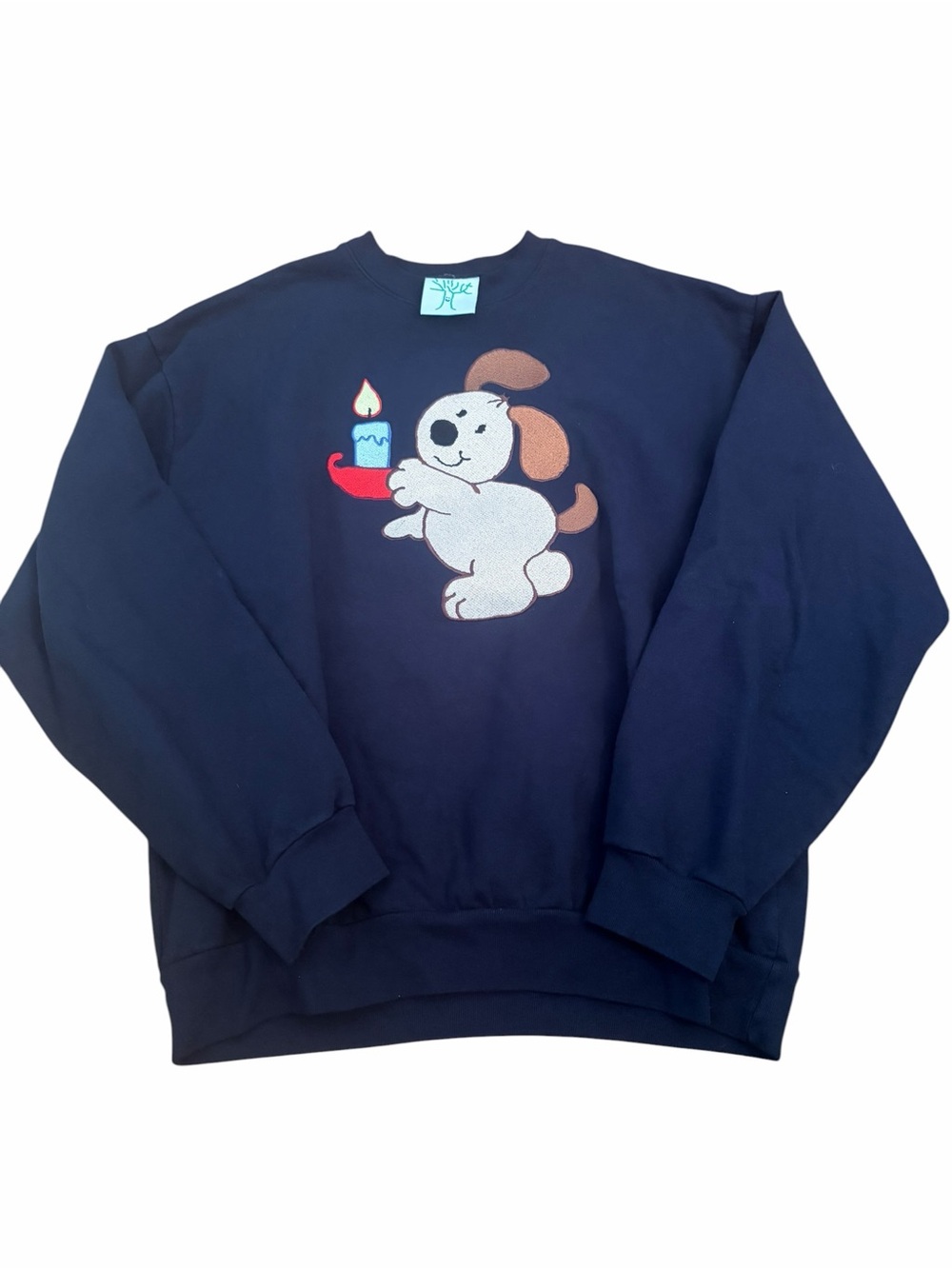 Online ceramics puppy mens L blue sweatshirt
